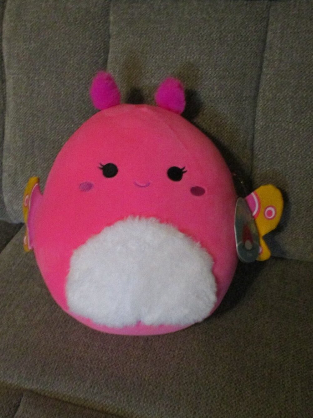 Squishmallows Pow The Moth Butterfly First To Market Neon Pink
